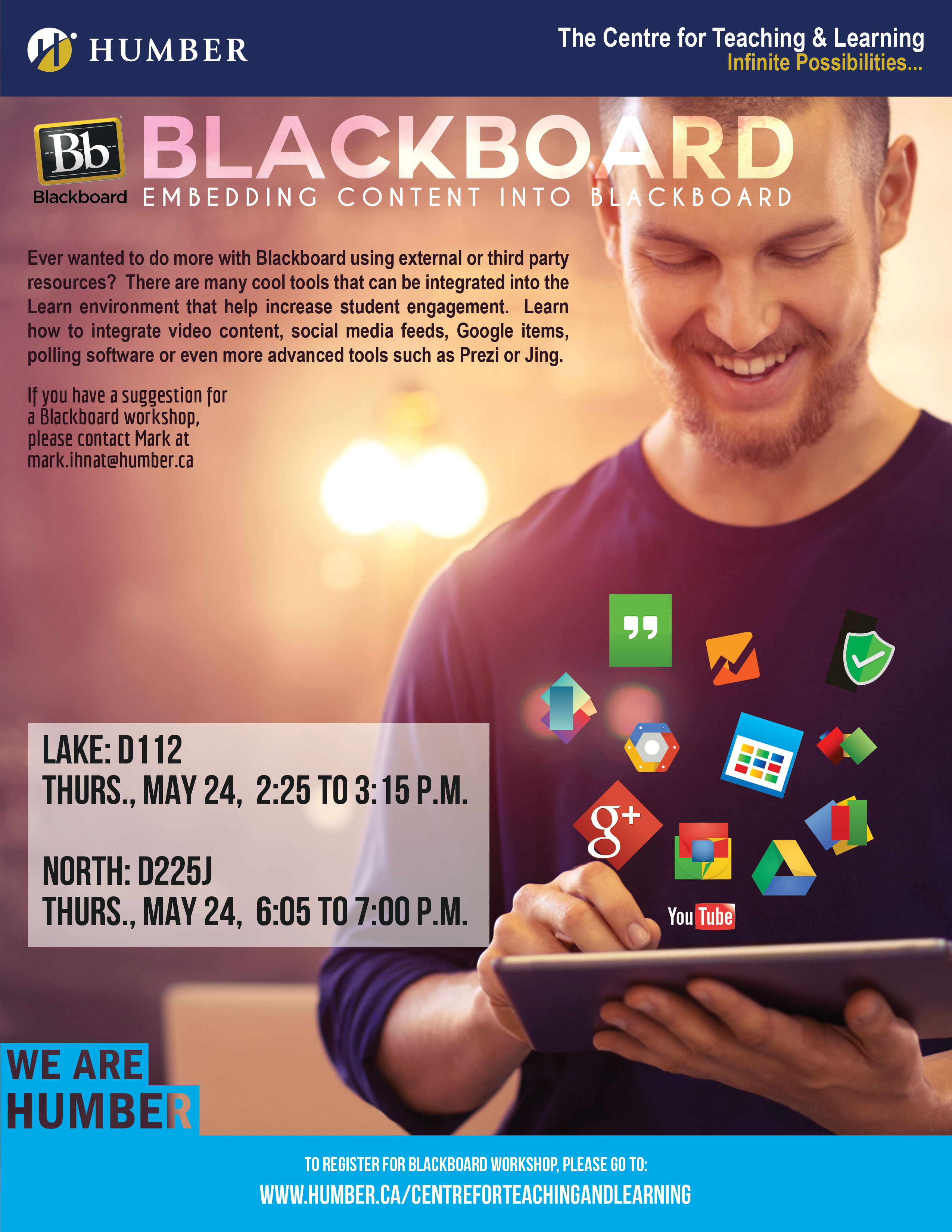 CTL Bb Embedding Content into Blackboard Humber Communiqué